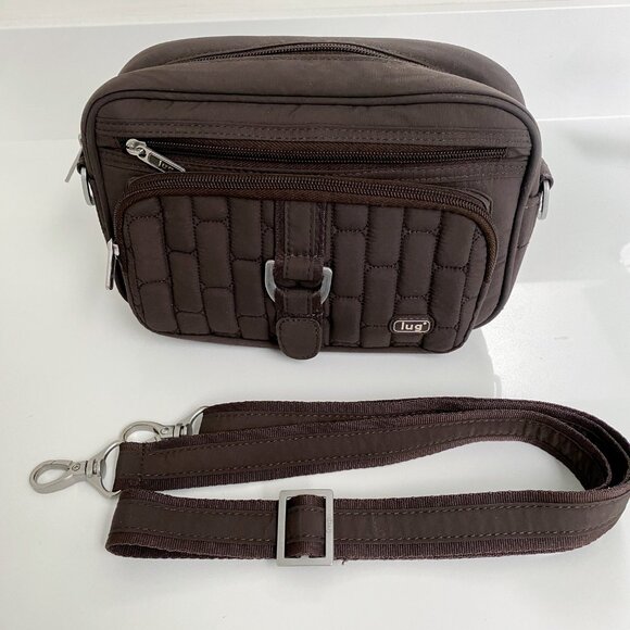 Lug - Carousel - Brown Quilted Crossbody Multi Pocket Bag - Picture 2 of 8